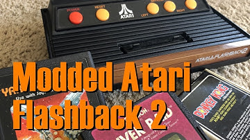 Atari Flashback 2.0 Modded with cartridge port to play original 2600 games