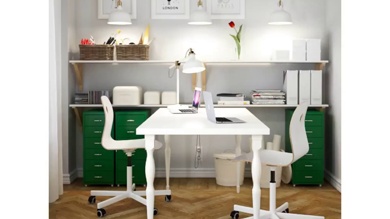 T Shaped Desk For Two Youtube