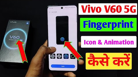 Vivo v60 5g fingerprint animation change kare | how to change fingerprint animation in vivo v60 5g 