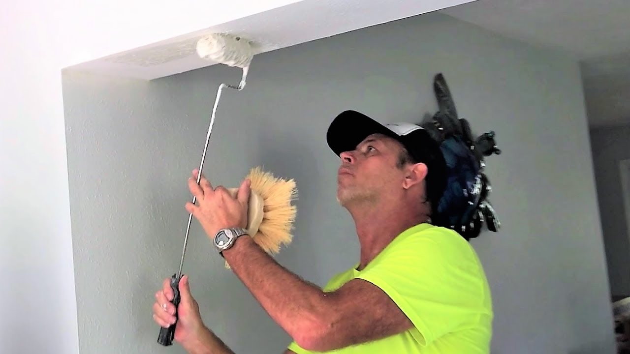 I'm trying to match a ceiling texture in a house I just purchased. It looks  like they may have just used a large nap roller and slapped paint on in a  random