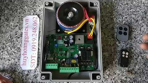 Hướng dẫn kết nối remote với hộp điều khiển board cánh tay đòn, âm sàn 24VDC