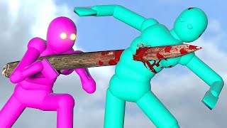 Dynamic AI Realistic Fight Simulation with Active Ragdoll Physics!