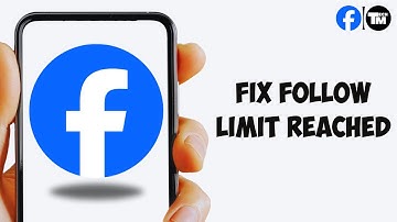 How to Fix Follow Limit Reached on Facebook !