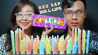 MUKBANG ĂN + REVIEW KẸO SÁP NIK-L-LIP VÀ GIVE AWAY ĐẦU NĂM MỚI 2020 | LIBI TV