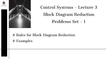 Block Diagram Reduction  - Problems Set 1