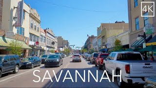 Savannah Georgia City Drive 4K - Driving The Hostess City Of The South