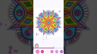 Relaxing Mandala #shorts #games #relaxing #mandalas #coloring screenshot 5