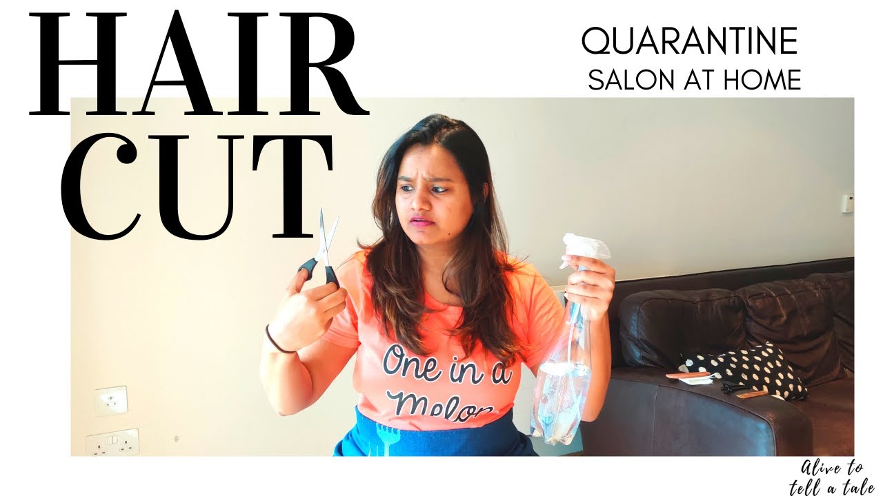 Surprise Haircut Salon at Home Cut hair at Home Candid session