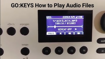 How to Play MP3 Audio on GO:KEYS3 / 5 (WAV: 44.1 kHz, 16-bit / MP3: 44.1 kHz, 64--320 kbps)
