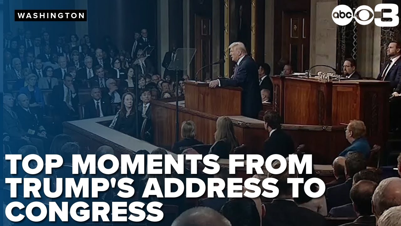 Top moments from President Trump's address to Congress - YouTube