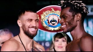 ЛОМАЧЕНКО - КОММИ ⚖ ВЗВЕШИВАНИЕ! 🇺🇦 🇬🇭 Weigh-In & Face-Off #LomaCommey