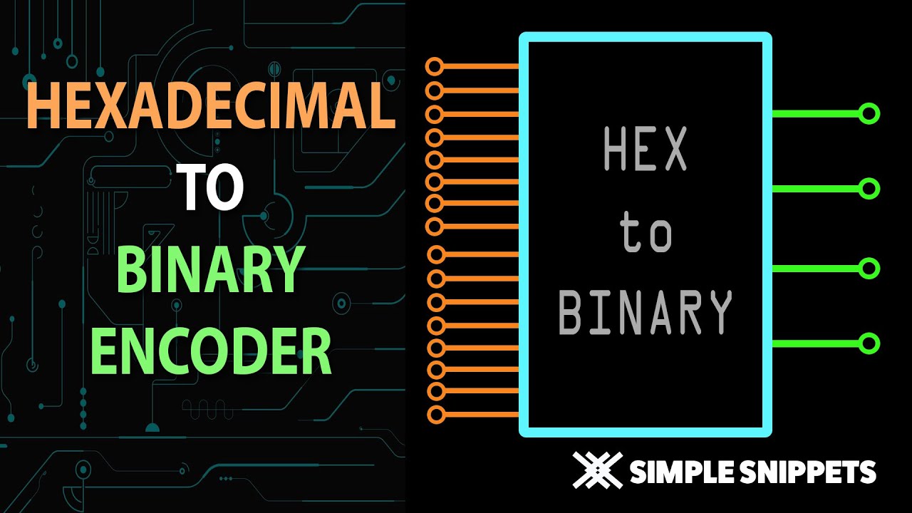 Hexadecimal to Binary Encoder Circuit with Truth Table & Circuit