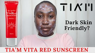 TIAM SUNSCREEN ON DARK SKIN