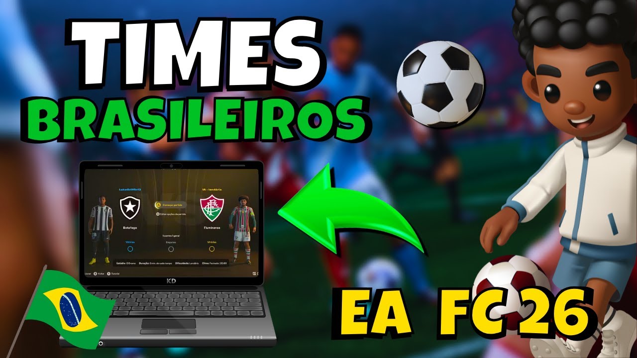 COMO JOGAR EA SPORTS FC 26 com TIMES BRASILEIROS (PC e VÍDEOGAME) 🇧🇷✅