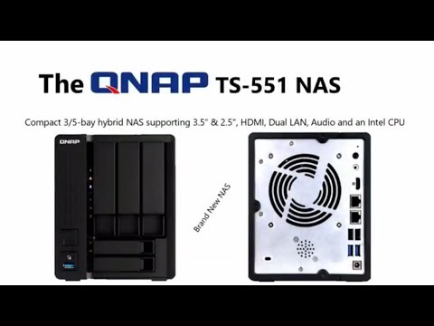 QNAP TS-551 NAS featuring Intel J3355, 3xHDD, 2xSSD, HDMI, Audio and more