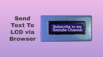 Send Text to 16x2 LCD Display using ESP8266 - Baba Awesam