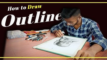 How To Draw Outline Using || Grid Method😀😀 #outline #howtodraw #youtubevideo #youtube