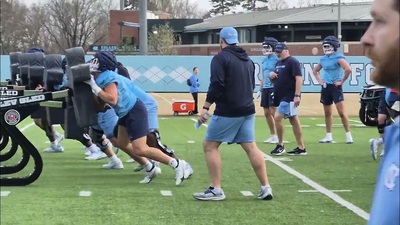 Video: Scenes From UNC Football's Spring Practice On Wednesday