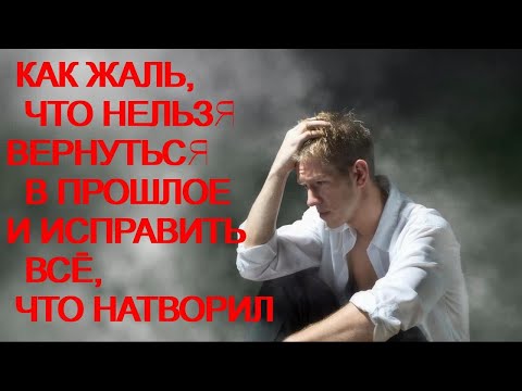 Как жаль, что нельзя вернуться в прошлое и исправить всё, что натворил...