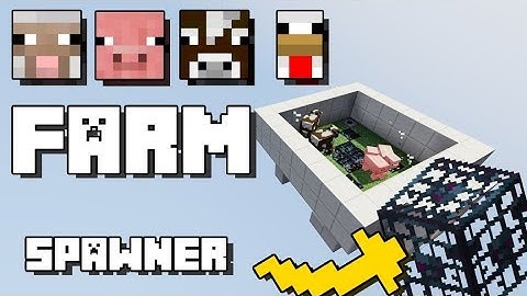 Minecraft: Pig, Cow, Sheep and Chicken Farm [With Spawner]