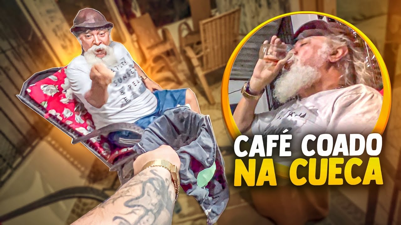 TROLEI O VOVÔ COM CAFE COADO NA CUECA ELE FICOU IRADO | MANETIKIN