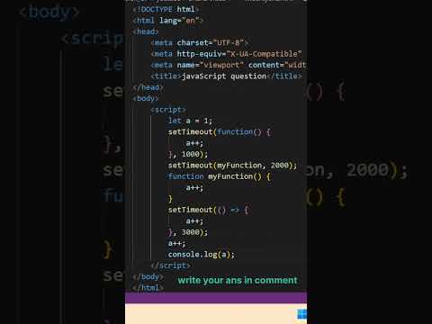 JavaScript Interview Questions-23| JavaScript Nested Function #shorts # ...