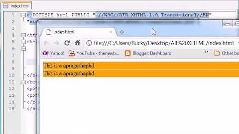 XHTML and CSS Tutorial - 23 - Margin