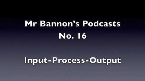 Input-Process-Output