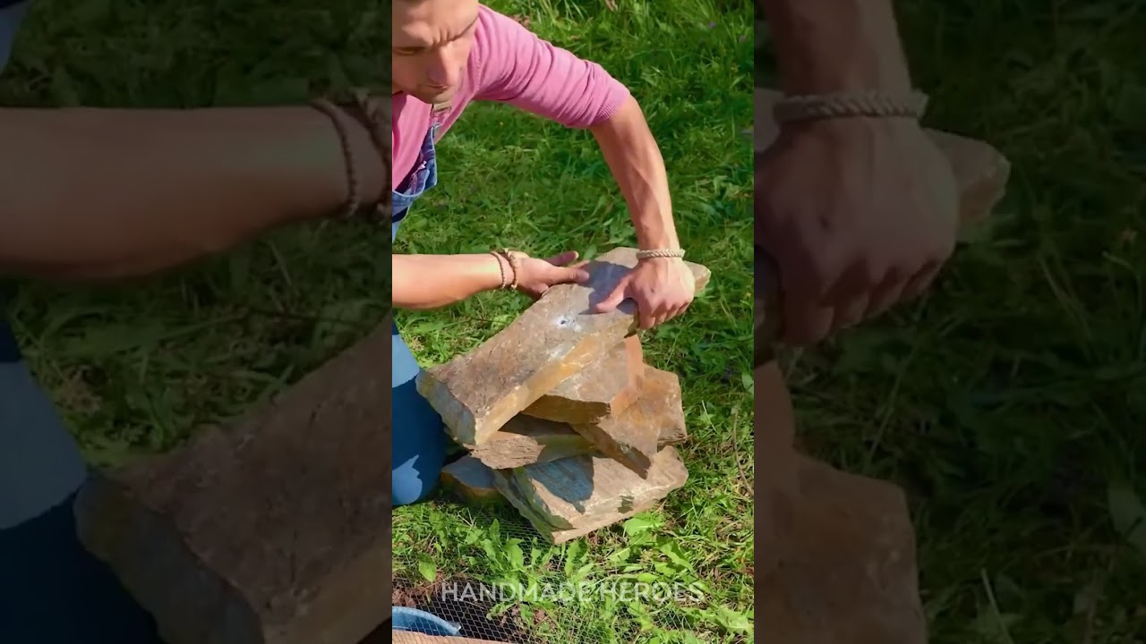🌿💦 DIY Stone Tower Fountain in the Backyard! So Beautiful 😍✨