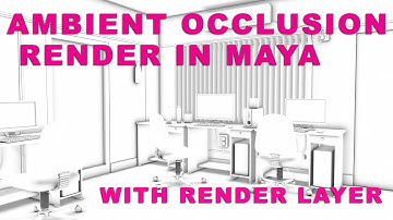 Simple Ambient Occlusion Render in Maya 2014