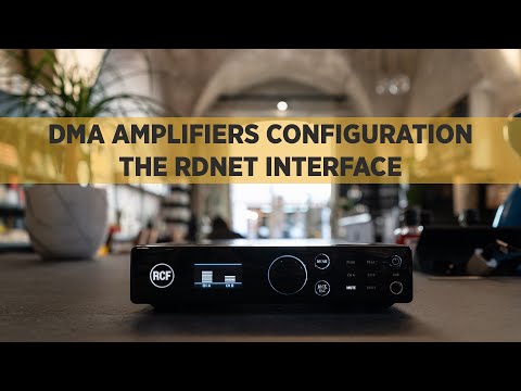 RCF - DMA amplifiers configuration the RDNet interface