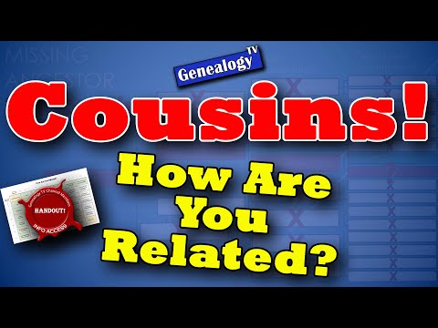 Video: Cousins Chart: Zweite Cousins & Einmal Entfernt Erklärt