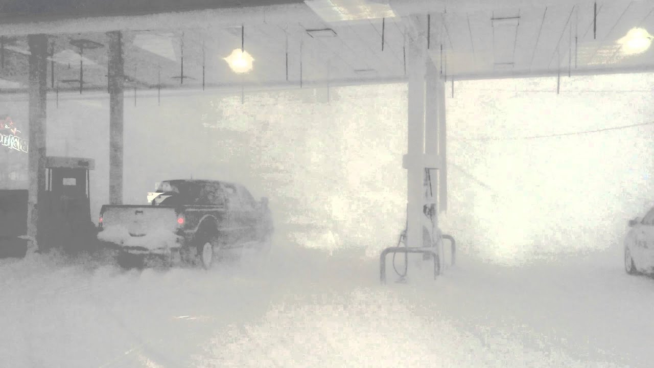 November 2014 Buffalo Lake Effect Snow Storm Gas Station YouTube