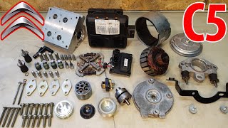 Citroën C5 hydraulic suspension pump disassembly