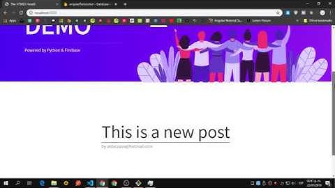 Flask / Firebase Realtime Database / Pyrebase4 Demo