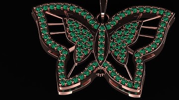 how to make beautiful butterfly pendant in Rhino 5, Matrix 9