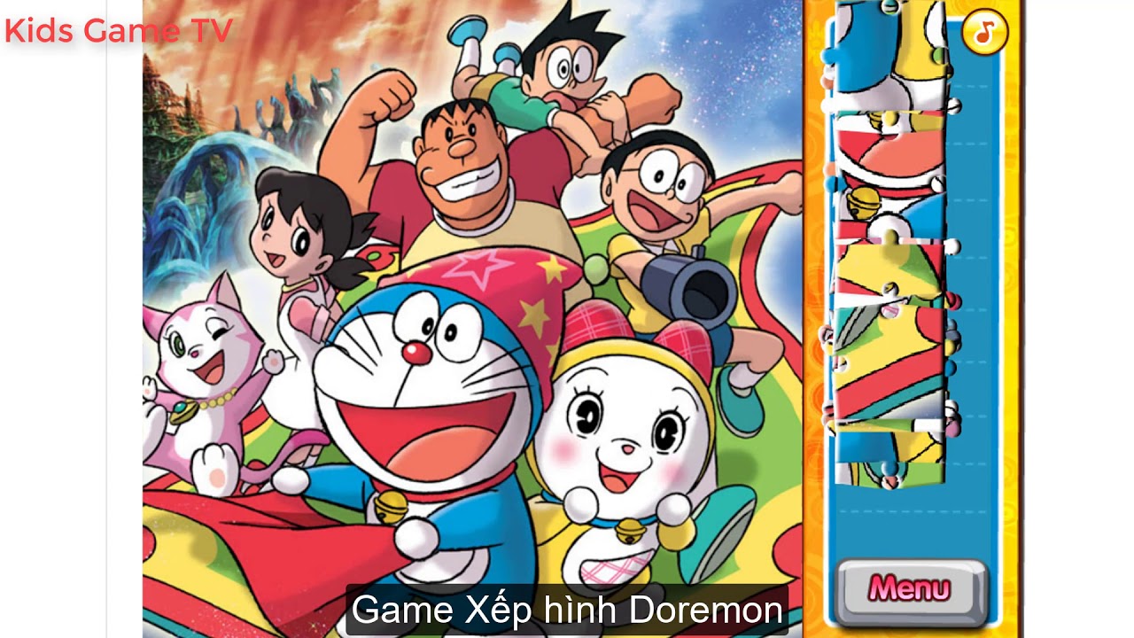 Xếp Hình Doraemon - Nobita - Xuka - Chaien - Xêkô - Youtube