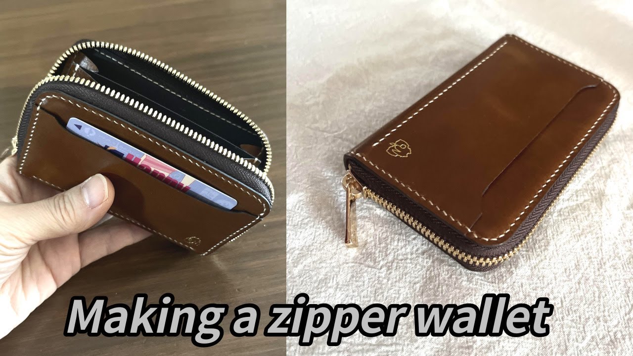 (가죽공예) 지퍼돌이 지갑만들기 / Free PDF