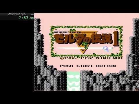 Zelda Famicom - 2nd Quest Swordless PB - 58:56.09