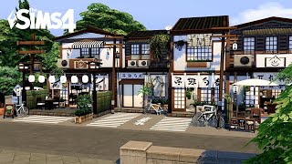 Japanese Street • The Sims 4 • No CC | Slow Motion