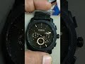 Fossil Black Metal With Chronograph Feature #shorts
