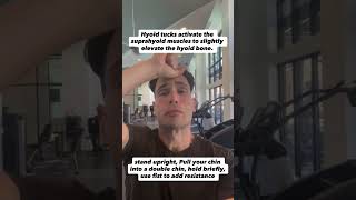 Hyoid tucks activate the suprahyoid muscles to slightly elevate the hyoid bone
