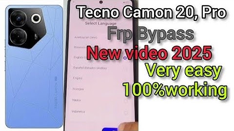 Tecno Camon 20 FRP Bypass Without PC |Android 13/14 |100% Working 2025 Method #Camon20FRP #frpbypass