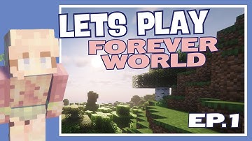 Relaxing Minecraft Lets Play Ep. 1 - Join me for my first ever video in my forever world!