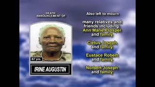 Irine Augustin ~ Long Obituary Irine Augustin ~ Long Obituary
