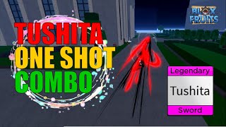 IMPRESSIONEI com COMBO INFINITO de TUSHITA no Blox fruits