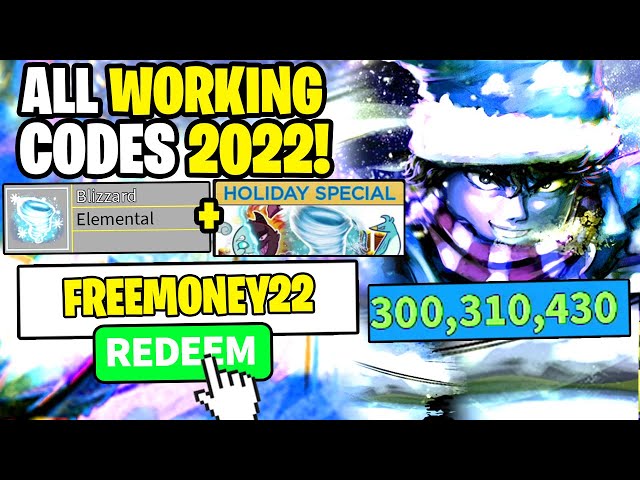 NEW CODE* ALL WORKING CODES FOR BLOX FRUITS 2022! ROBLOX BLOX