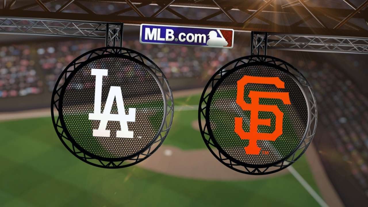 Giants blank Dodgers on Opening Day, win on Panik home run