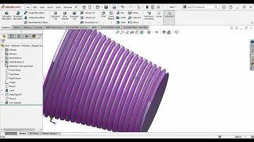 How to make Hex Bolt Taper Thread in solidworks || solidwork tutorial.