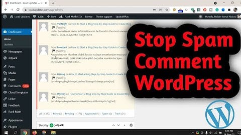 How To Stop Wordpress Spam Comment (Stop Spam Wordpress Comment)